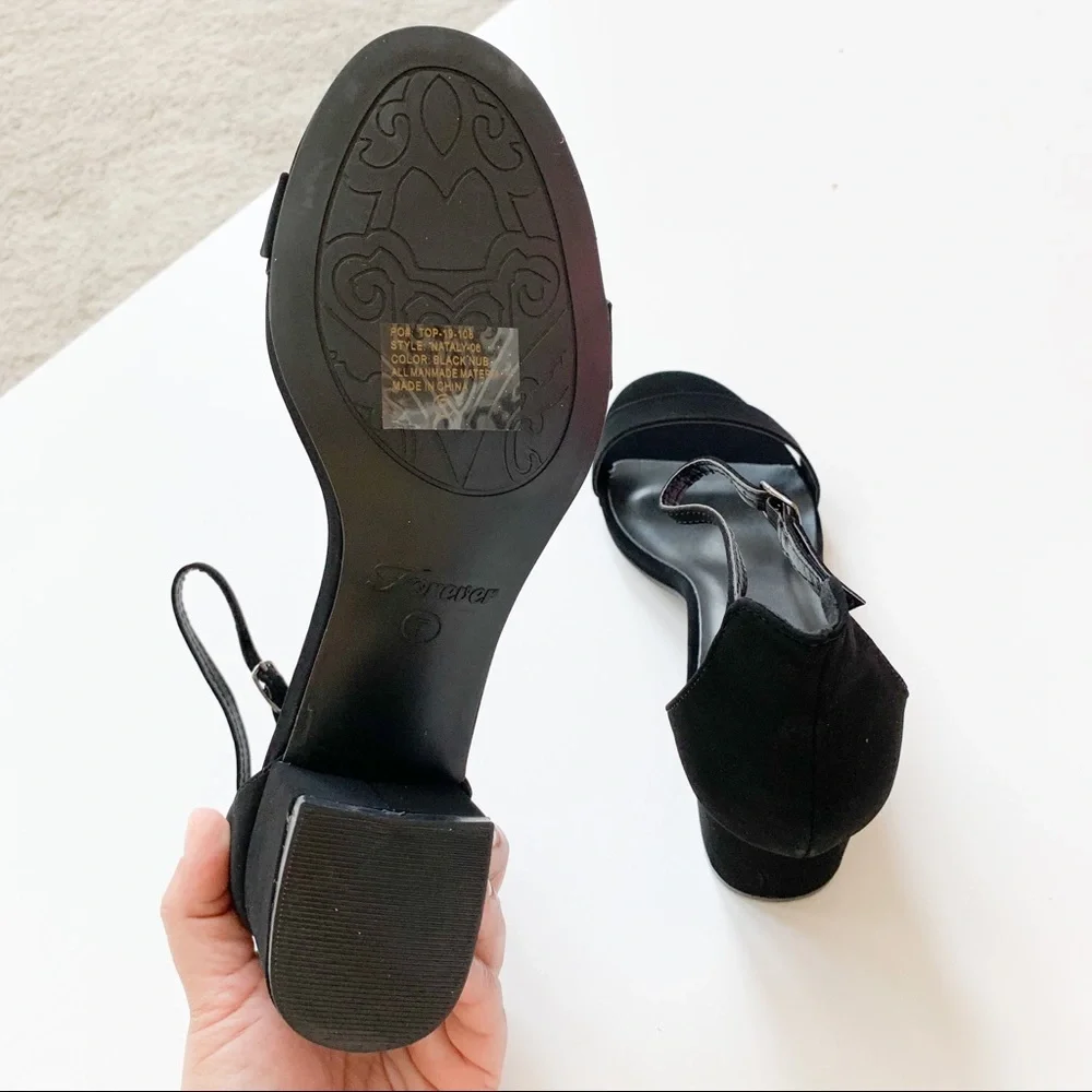 Forever Black NUB Heels Nataly-06 - Picture 6 of 9